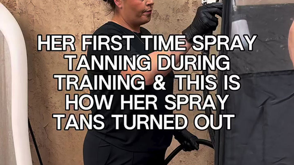 How Our Student Spray Tans Turned Out During Training